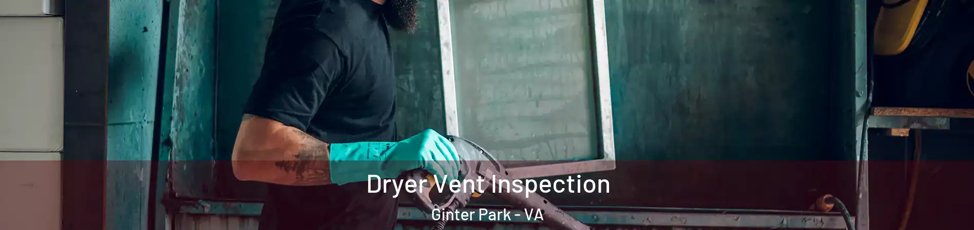 Dryer Vent Inspection Ginter Park - VA