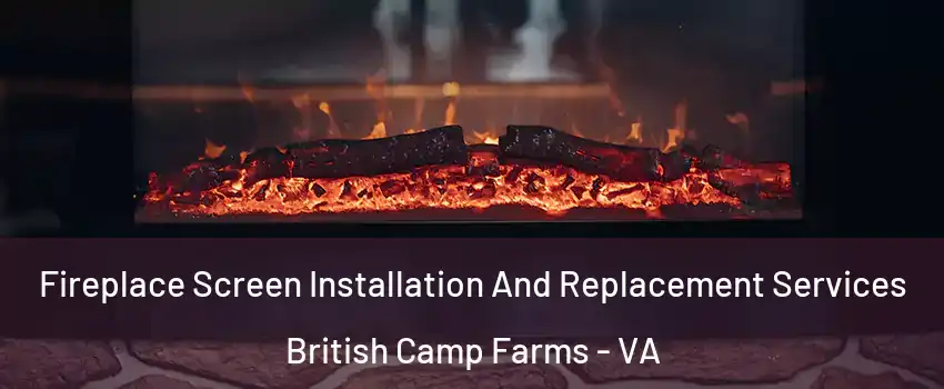 Fireplace Screen Installation And Replacement Services British Camp Farms - VA