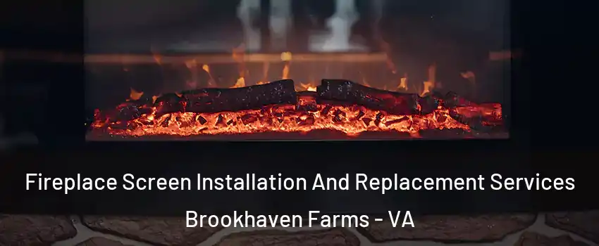 Fireplace Screen Installation And Replacement Services Brookhaven Farms - VA