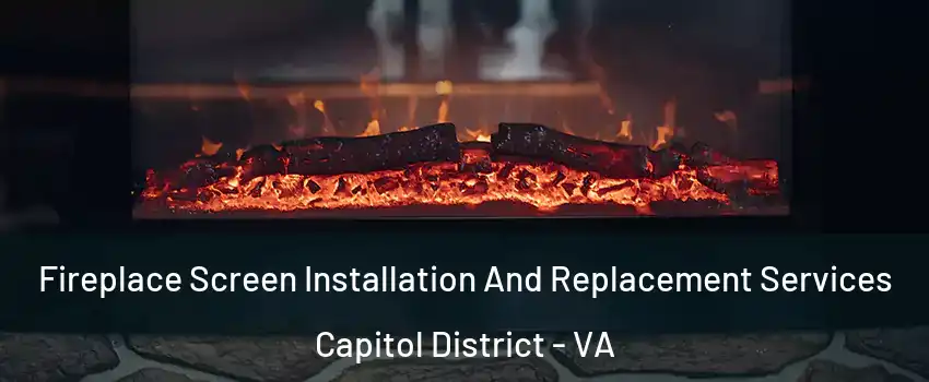 Fireplace Screen Installation And Replacement Services Capitol District - VA