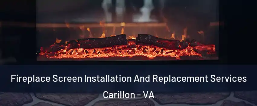 Fireplace Screen Installation And Replacement Services Carillon - VA