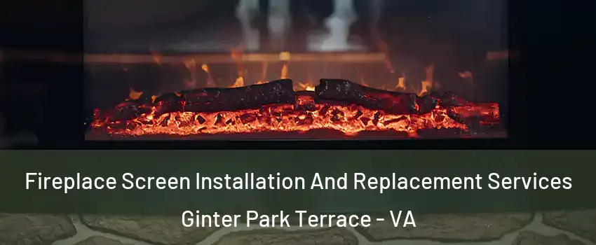 Fireplace Screen Installation And Replacement Services Ginter Park Terrace - VA