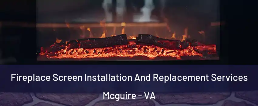 Fireplace Screen Installation And Replacement Services Mcguire - VA