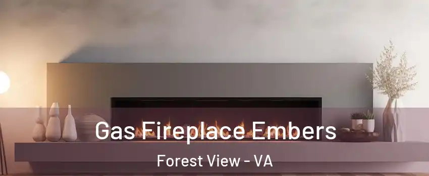 Gas Fireplace Embers Forest View - VA