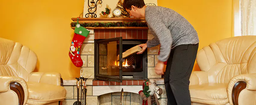 Rusted Metal Fireplace Restoration in Davee Gardens, Virginia