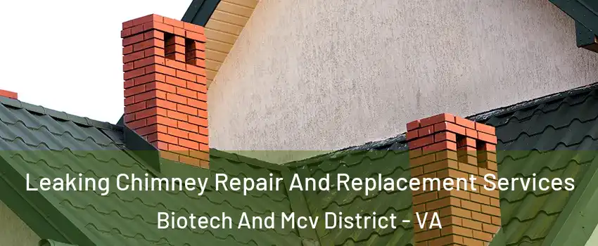 Leaking Chimney Repair And Replacement Services Biotech And Mcv District - VA