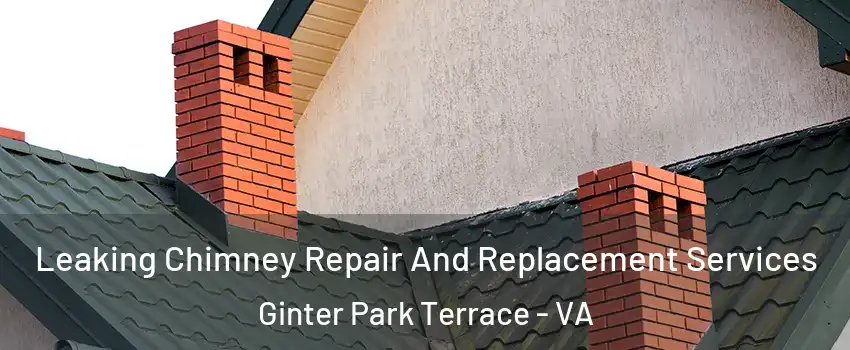Leaking Chimney Repair And Replacement Services Ginter Park Terrace - VA