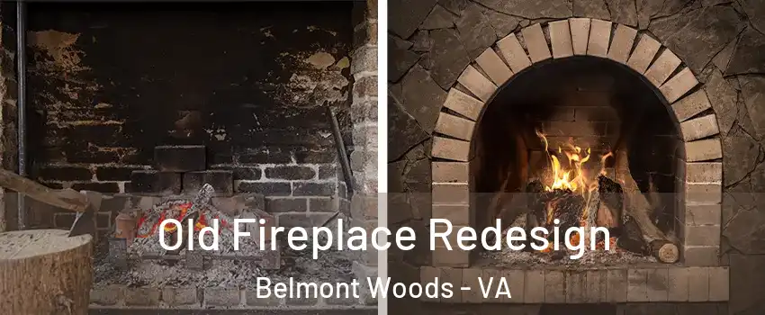Old Fireplace Redesign Belmont Woods - VA
