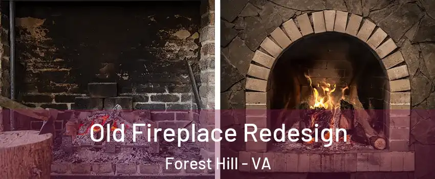 Old Fireplace Redesign Forest Hill - VA