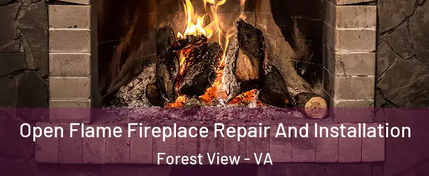 Open Flame Fireplace Repair And Installation Forest View - VA